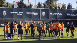 El Valencia entrenando