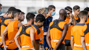 El Valencia entrenando