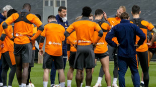 El Valencia entrenando