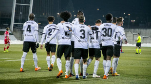 El Valencia celebrando un gol