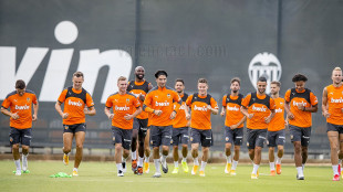 El Valencia entrenando