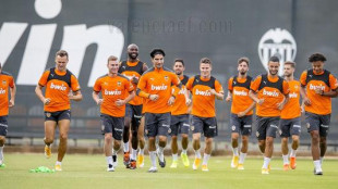 El Valencia entrenando