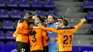 El Valencia celebrando una victoria