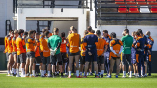 El Valencia entrenando
