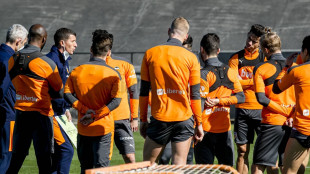 El Valencia entrenando