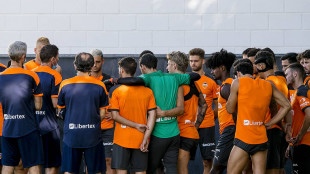 El Valencia entrenando