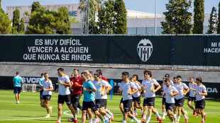 El Valencia entrenando