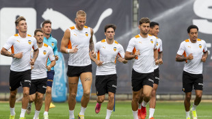 El Valencia entrenando