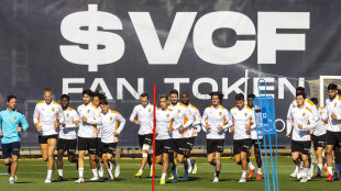 El Valencia entrenando