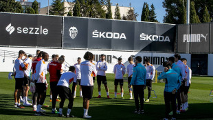 El Valencia entrenando