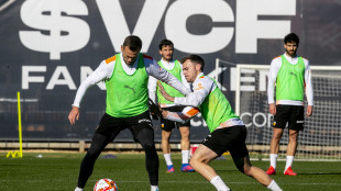 El Valencia entrenando