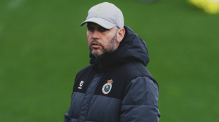 José Alberto López en un entrenamiento