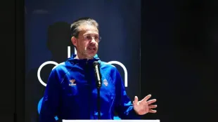 Pedro Martínez durante la rueda de prensa previa Copa ACB