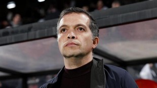 Pathé Ciss celebra su gol polémico ante el Levante UD en Vallecas