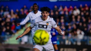 Jugadores del Valencia CF durante un entrenamiento en la Ciudad Deportiva
