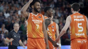 Pedro Martínez durante un partido del Valencia Basket en Liga Endesa
