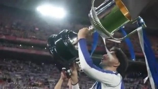 Carlos Soler agradece a la Real su tercera Copa del Rey