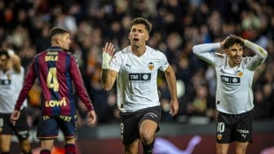 Hugo Duro alcanza el top 25 histórico del Valencia CF