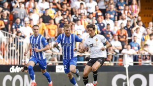 Carlos Vicente durante un partido con la camiseta del Alavés