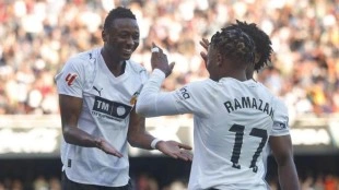 Sadiq triplica su rendimiento goleador en el Valencia CF