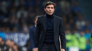 Marcelino García Toral dirigiendo un entrenamiento del Villarreal CF