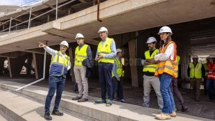 La Generalitat inspecciona las obras del Nou Mestalla