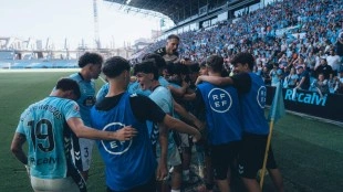Hugo González sube al Celta Fortuna a Segunda con doblete decisivo