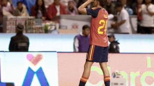 Oyarzabal y Ferran Torres durante entrenamiento selección española Puebla