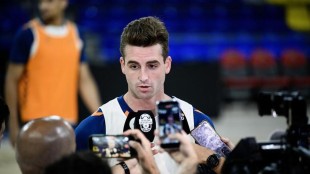 Nate Reuvers entrenamiento Valencia Basket final ACB Palau Blaugrana 2026