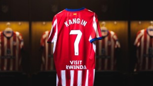 Kang In Lee con equipación del Atlético de Madrid, nuevo fichaje