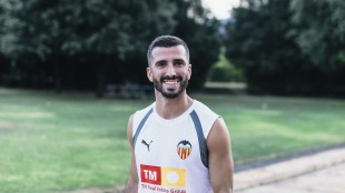 José Luis Gayà en el stage de pretemporada del Valencia CF en Girona
