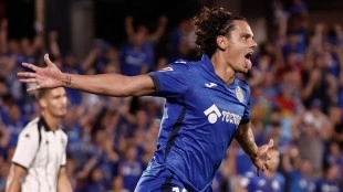 Andrés García marca en Conference League con el Getafe