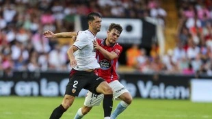 Guido Rodríguez baja por lesión en el Valencia CF