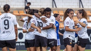 Jugadoras Valencia CF Femenino entrenamiento preparación Liga F