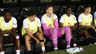 André Almeida en acción con el Valencia CF en partido de LaLiga