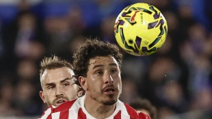 José Giménez, defensa del Atlético de Madrid, en acción durante un partido