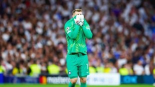 Josep Martínez, portero del Inter, durante partido de Champions League