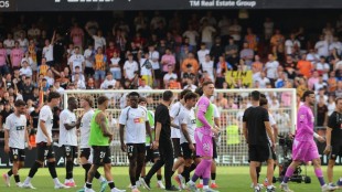 Lamine Yamal celebra gol Barcelona Valencia Mestalla LaLiga
