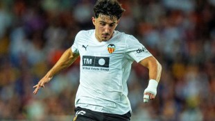 Diego López durante un partido con la camiseta del Valencia CF